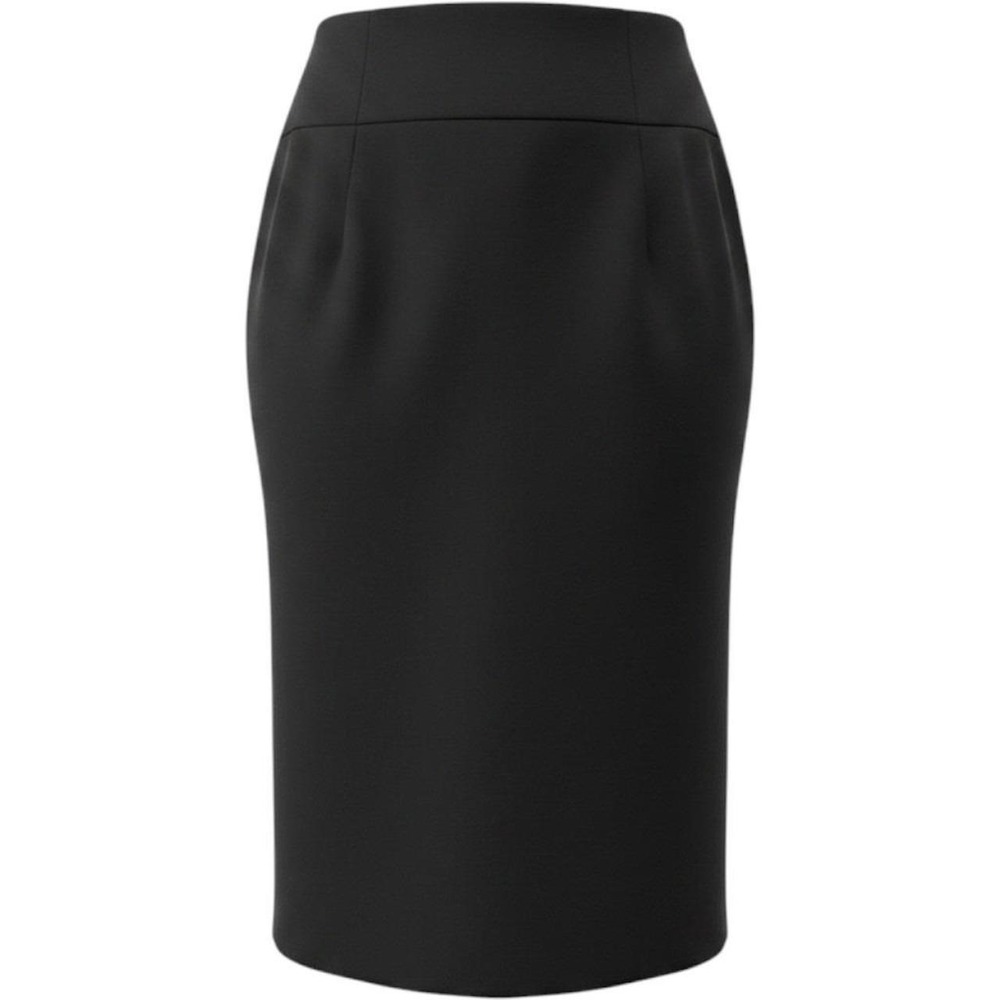 Corpcore Black Pencil Skirt Plus Size 22/24W Business Casual High Waist Midi